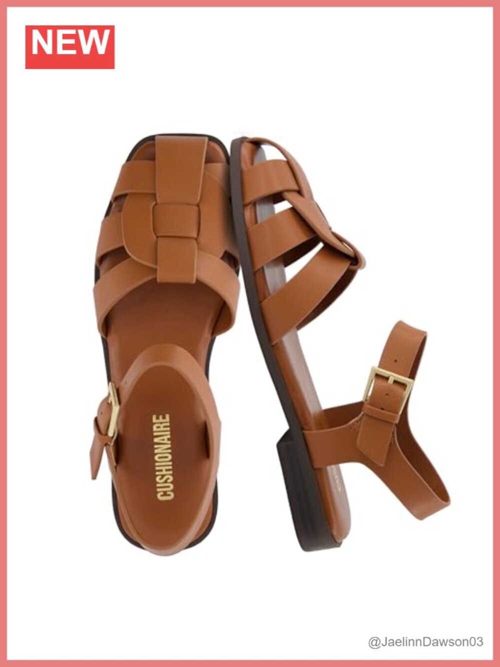 Faux Leather Fisherman Sandals with Adjustable Ankle Strap